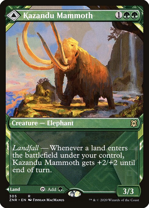 Kazandu Mammoth // Kazandu Valley - Zendikar Rising #305