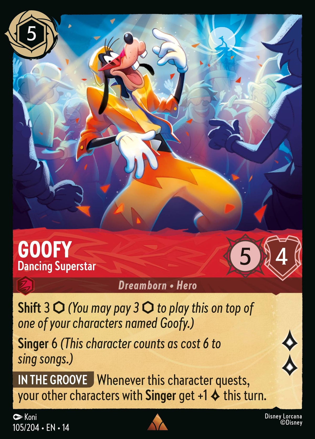 Goofy - Dancing Superstar | Hyperia City | 105/204 | Normal