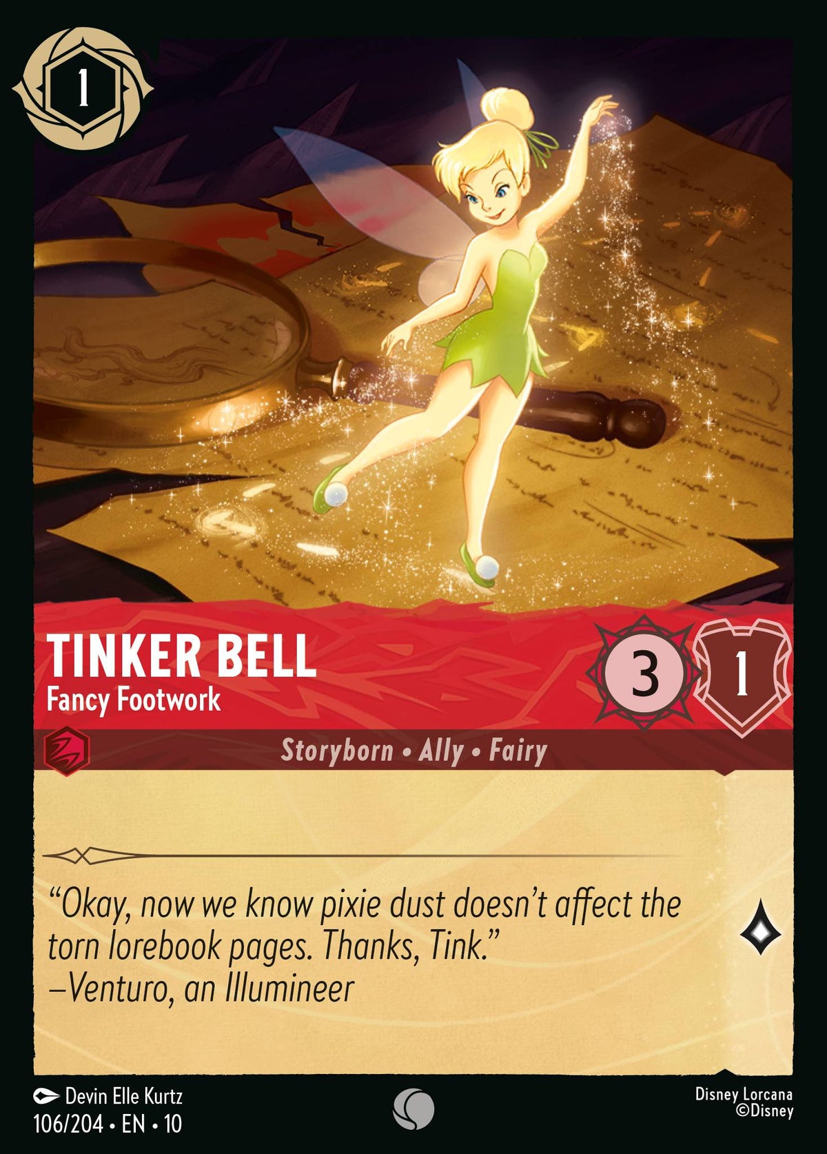 Tinker Bell - Fancy Footwork | Whispers in the Well | 106/204 | Normal