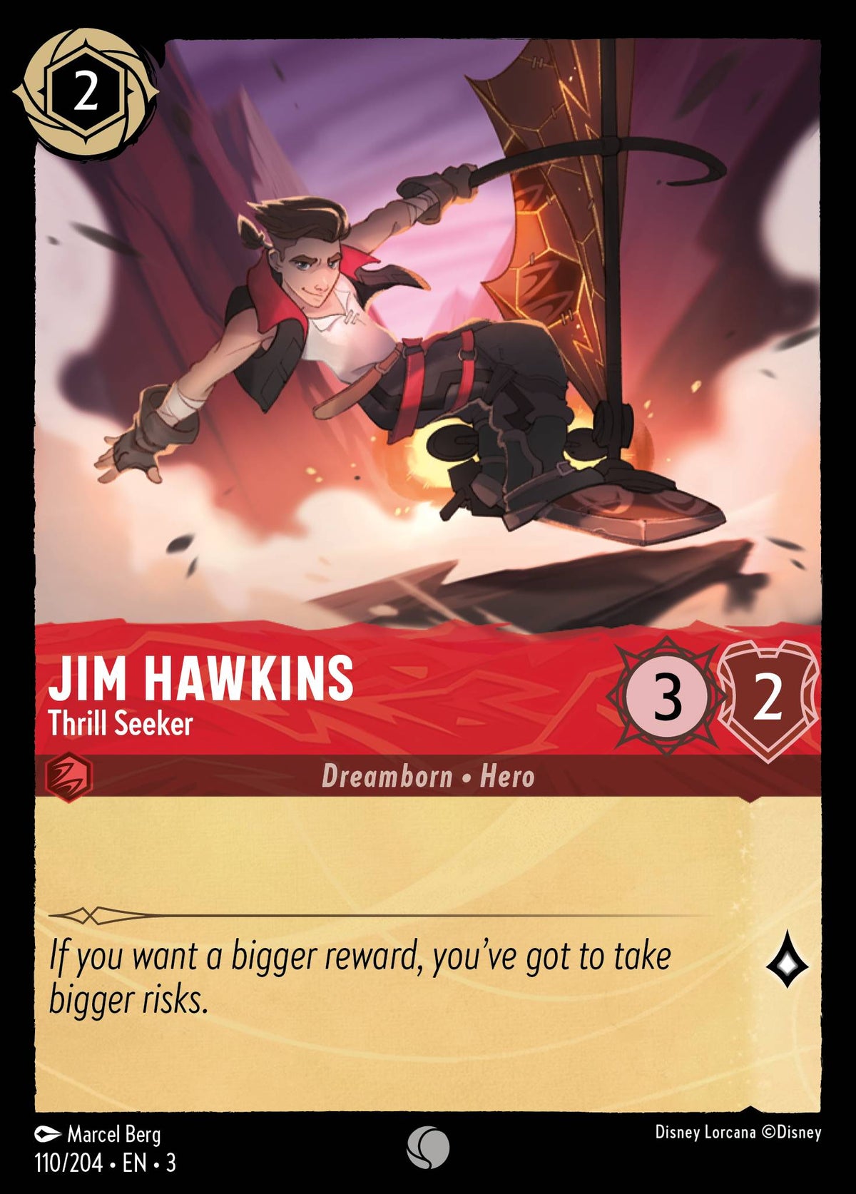 Jim Hawkins - Thrill Seeker | Into the Inklands | 110/204 | Normal