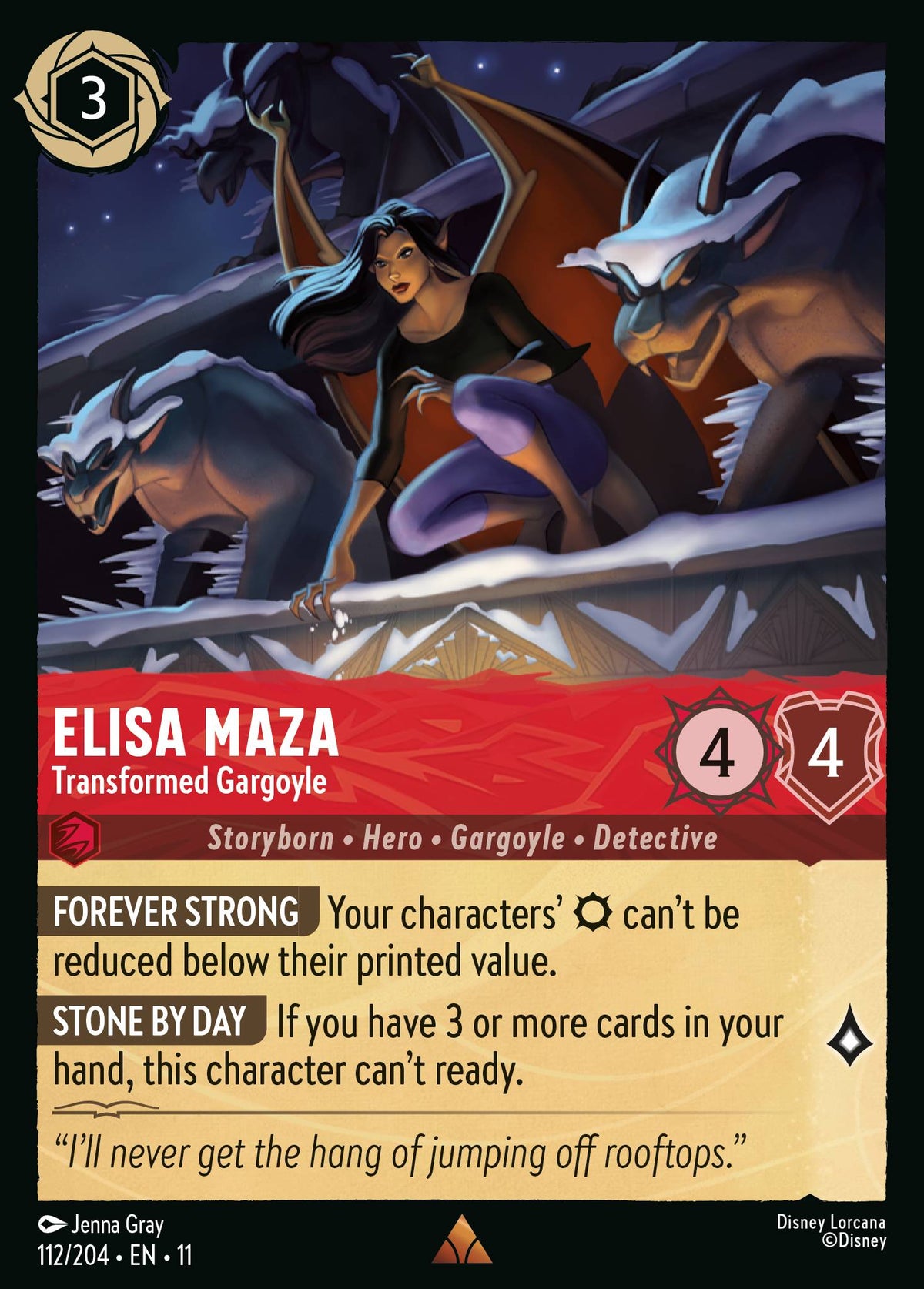 Elisa Maza - Transformed Gargoyle | Winterspell | 112/204 | Normal