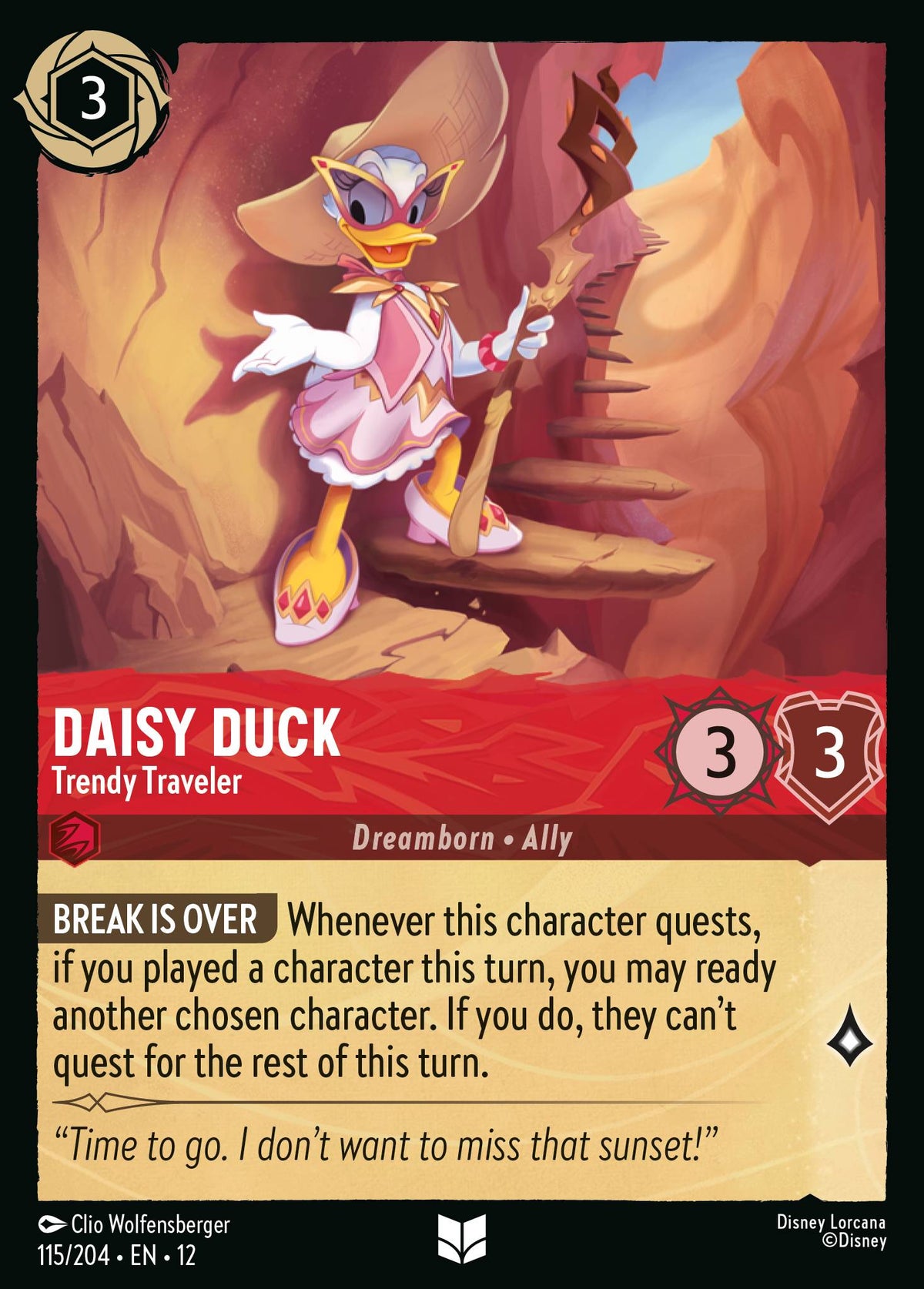 Daisy Duck - Trendy Traveler | Wilds Unknown | 115/204 | Normal
