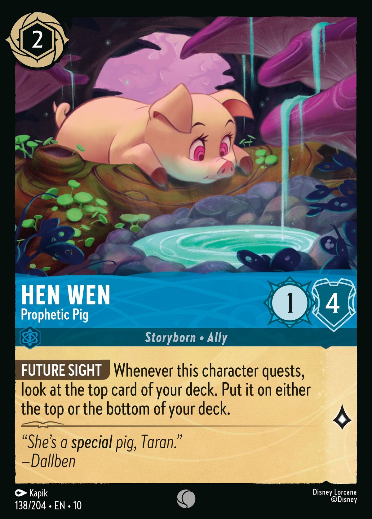 Hen Wen - Prophetic Pig | Whispers in the Well | 138/204 | Normal
