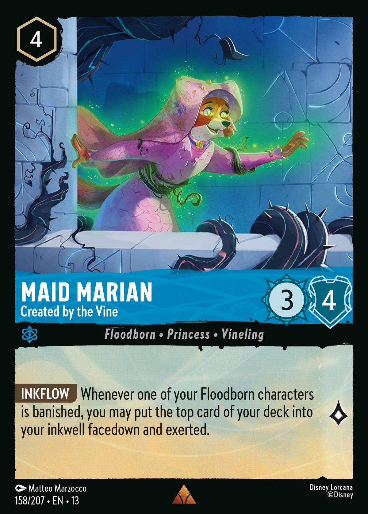 Maid Marian - Created by the Vine | Attack of the Vine! | 158/207 | Cold Foil