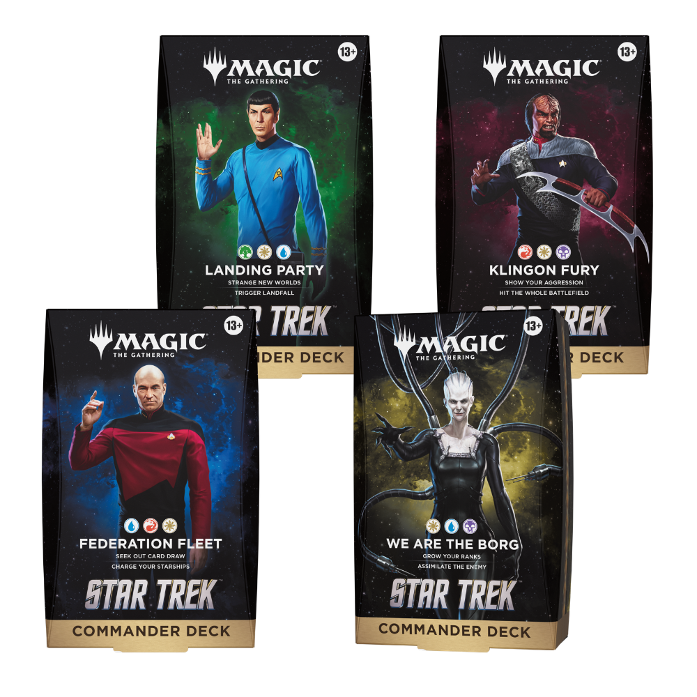 SET DE 4 COMMANDER DECK STAR TREK