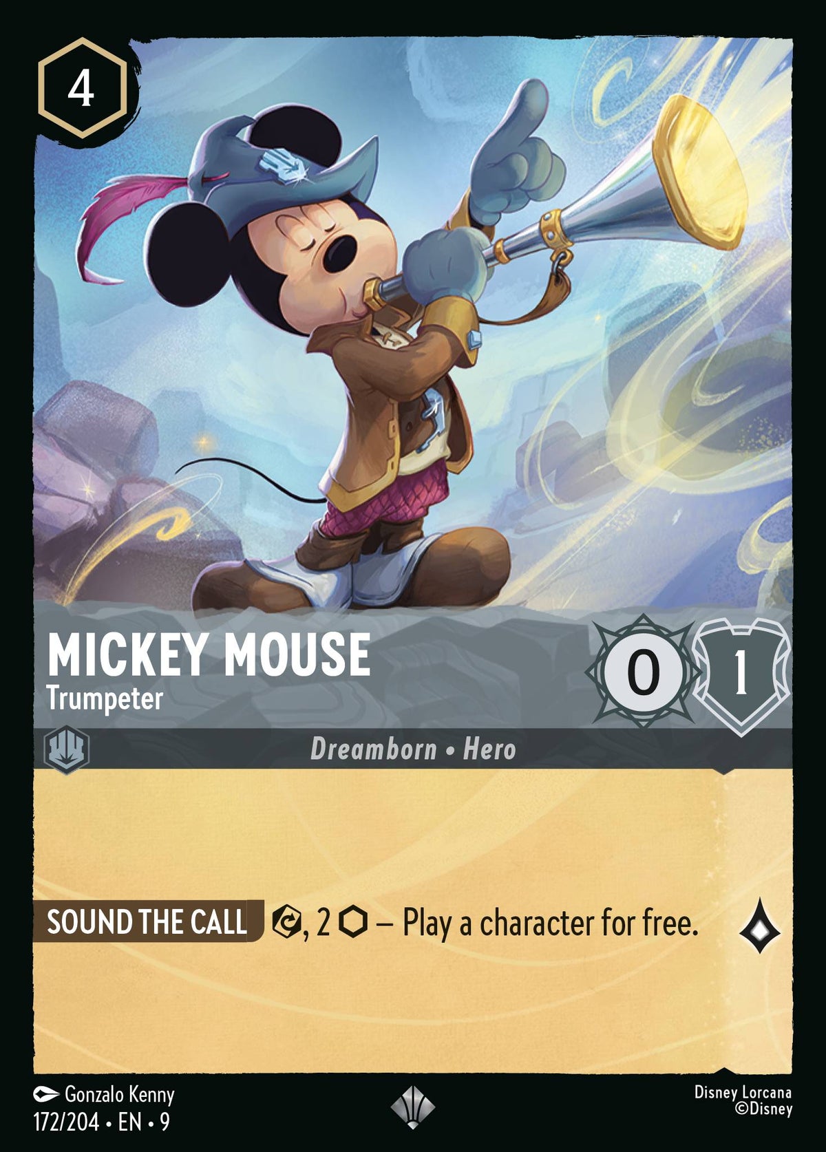 Mickey Mouse - Trumpeter | Fabled | 172/204 | Normal