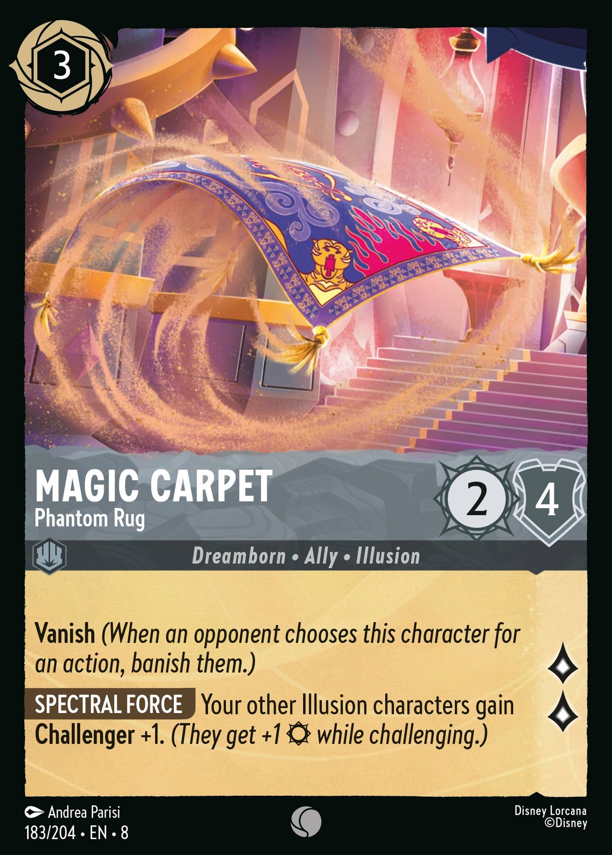 Magic Carpet - Phantom Rug | Reign of Jafar | 183/204 | Cold Foil