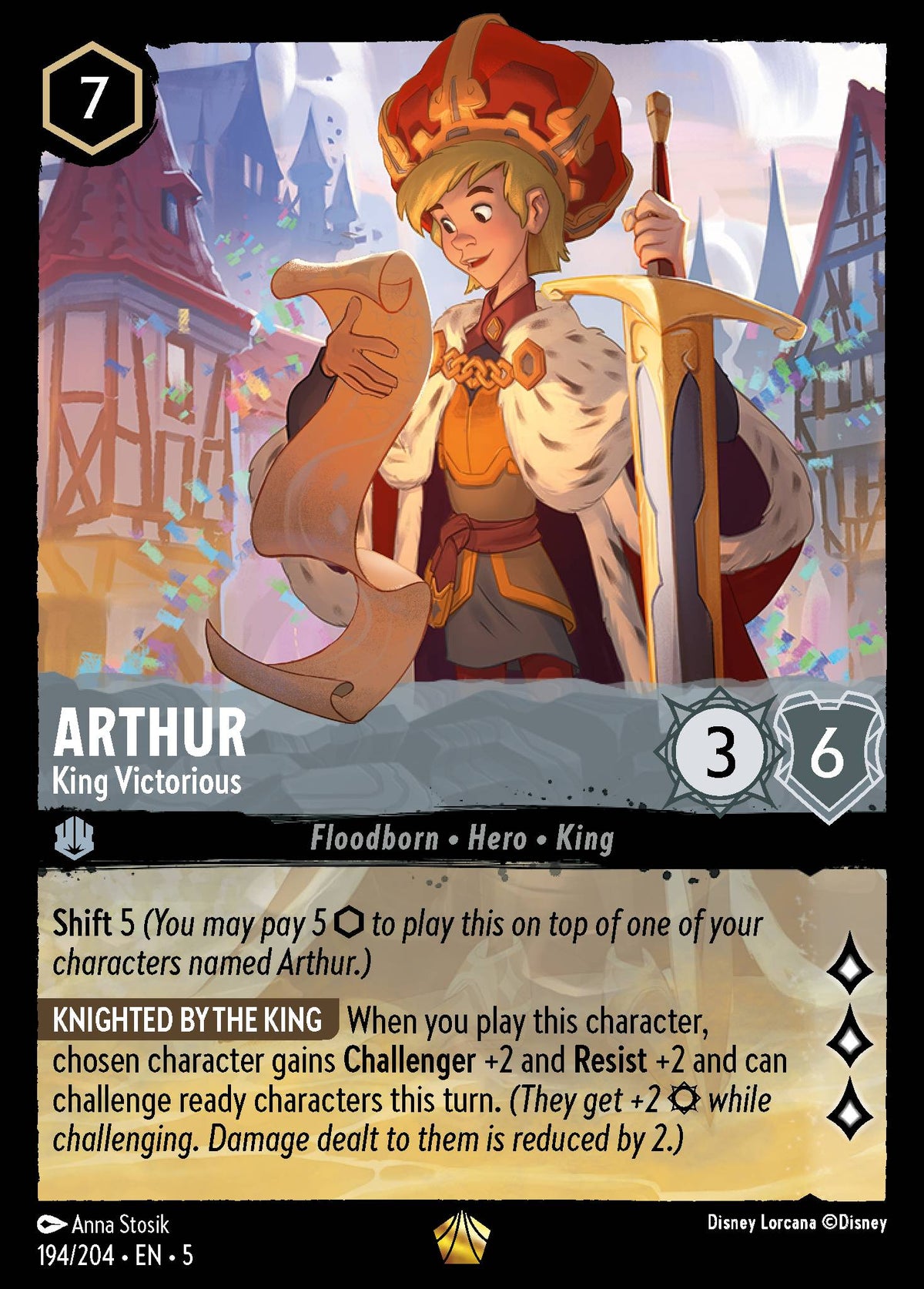 Arthur - King Victorious | Shimmering Skies | 194/204 | Normal