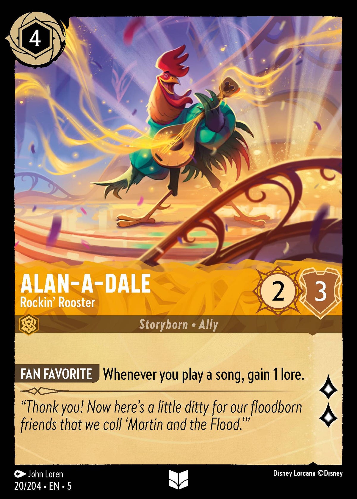 Alan-a-Dale - Rockin' Rooster | Shimmering Skies | 20/204 | Normal