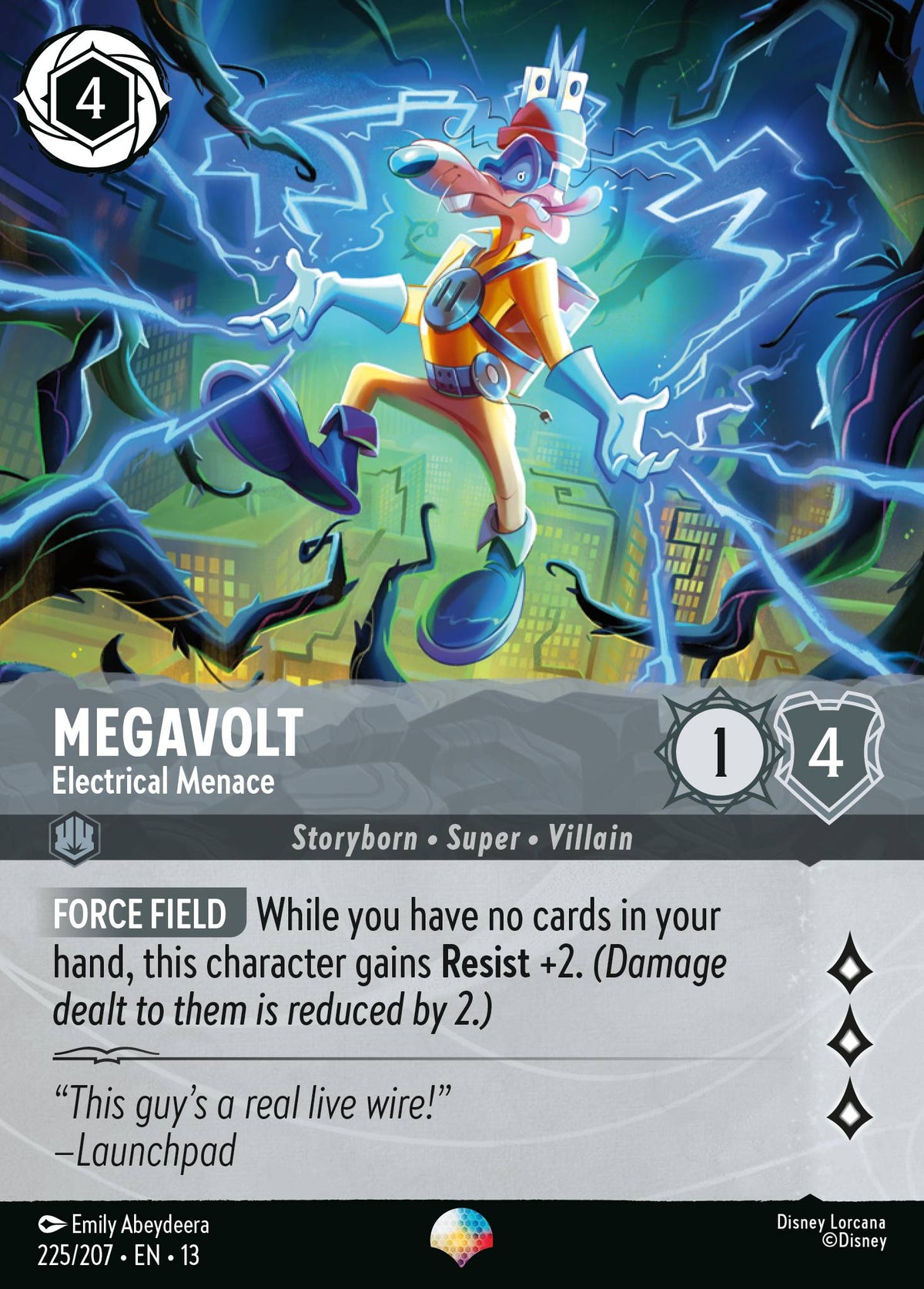Megavolt - Electrical Menace | Attack of the Vine! | 225/207 | Holofoil