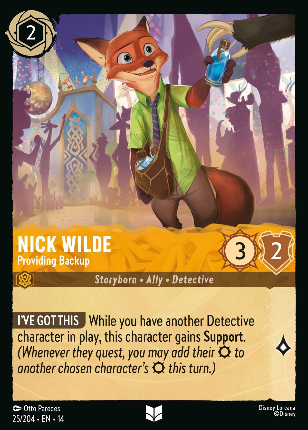 Nick Wilde - Providing Backup | Hyperia City | 25/204 | Normal