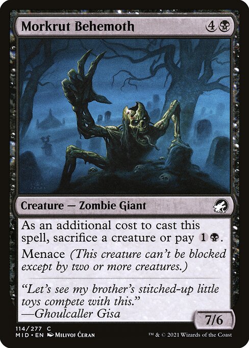 Morkrut Behemoth - Innistrad: Midnight Hunt #114