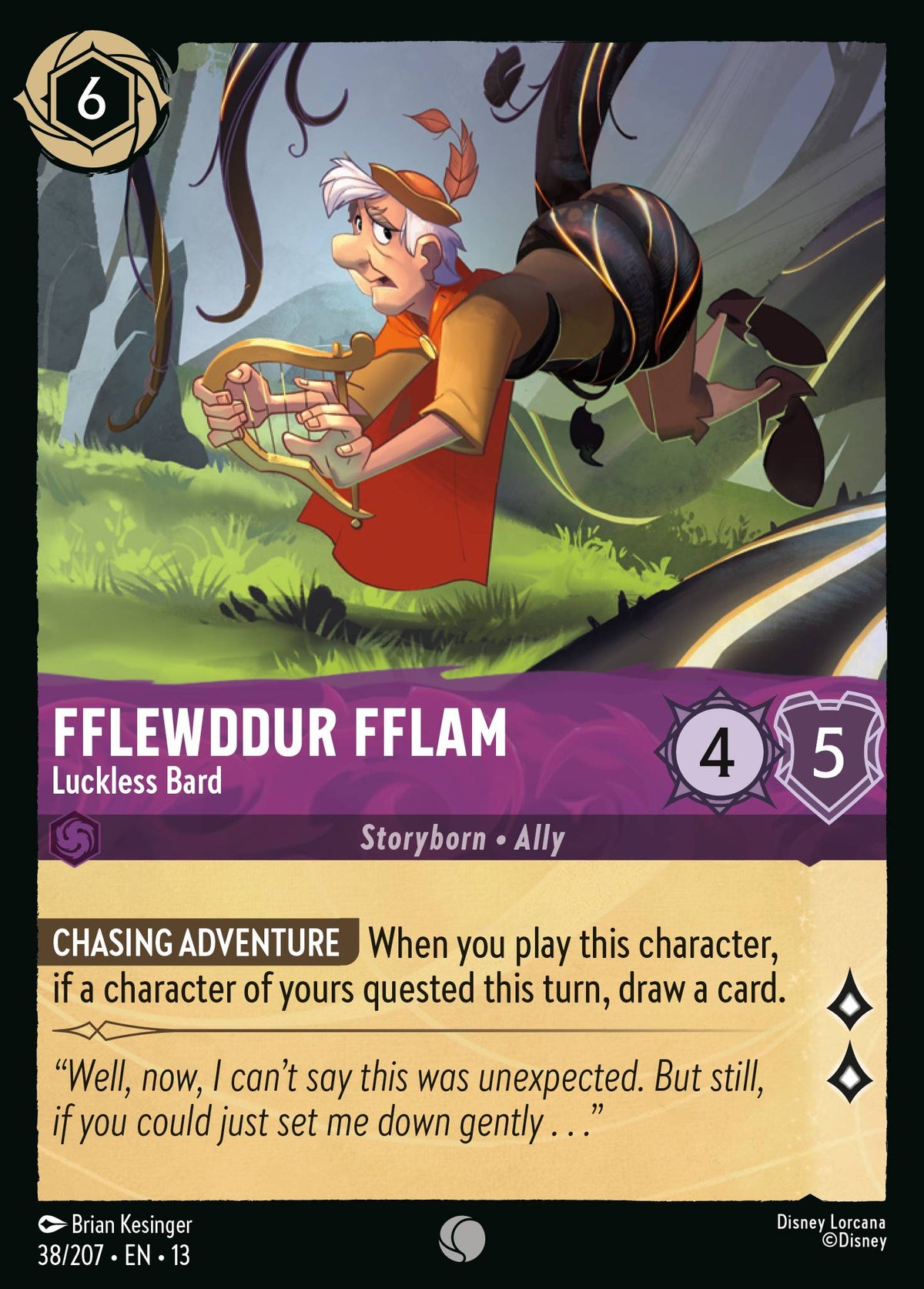 Fflewddur Fflam - Luckless Bard | Attack of the Vine! | 38/207 | Normal