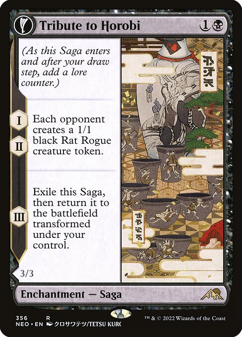Tribute to Horobi // Echo of Death's Wail - Kamigawa: Neon Dynasty #356