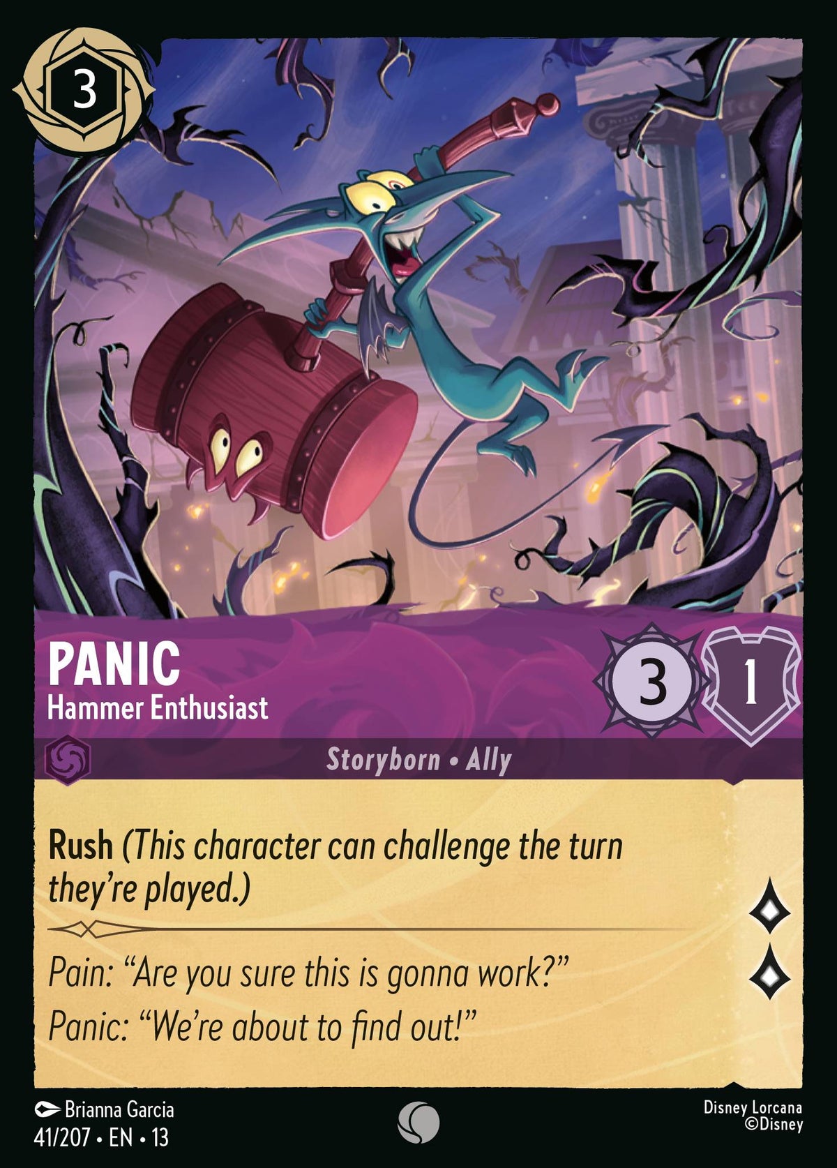 Panic - Hammer Enthusiast | Attack of the Vine! | 41/207 | Normal