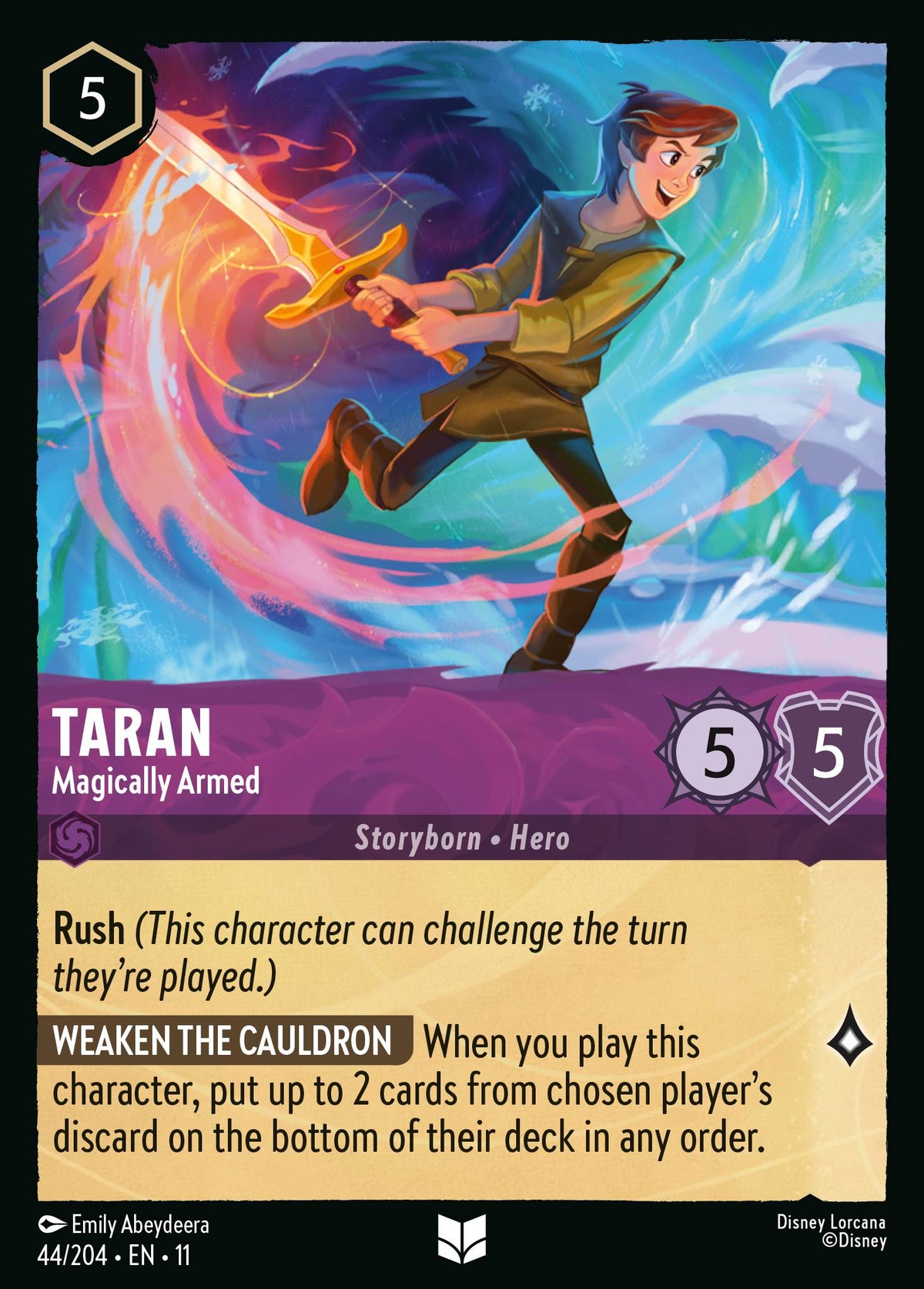 Taran - Magically Armed | Winterspell | 44/204 | Normal