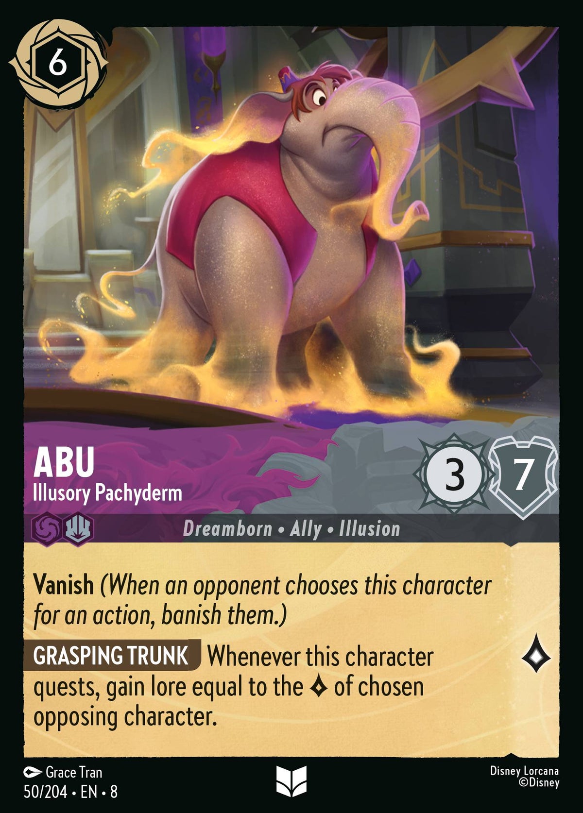Abu - Illusory Pachyderm | Reign of Jafar | 50/204 | Normal