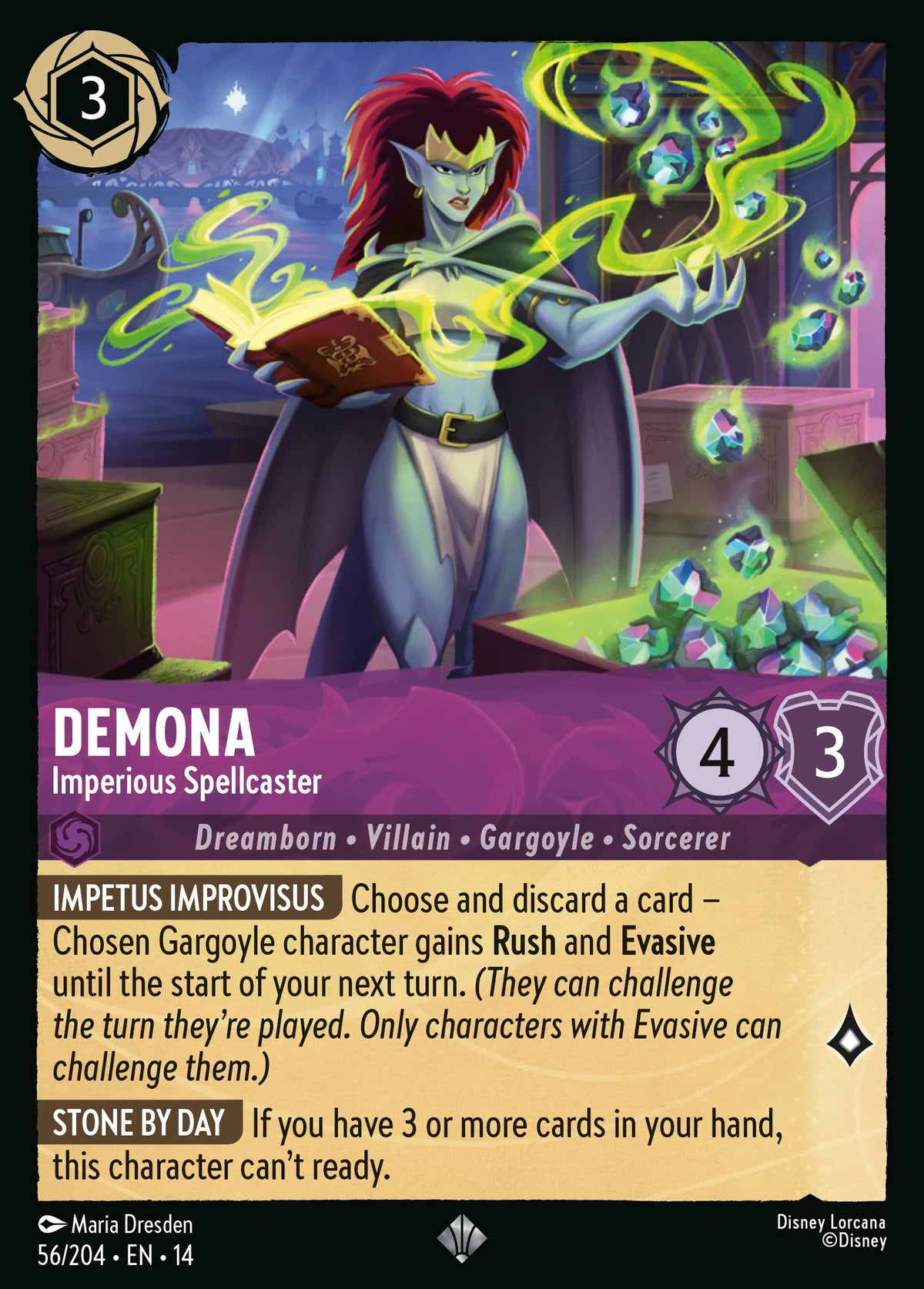 Demona - Imperious Spellcaster | Hyperia City | 56/204 | Normal