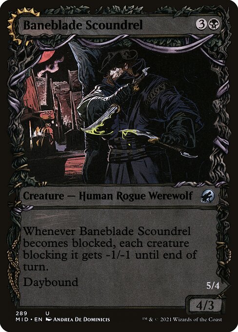 Baneblade Scoundrel // Baneclaw Marauder - Innistrad: Midnight Hunt #289