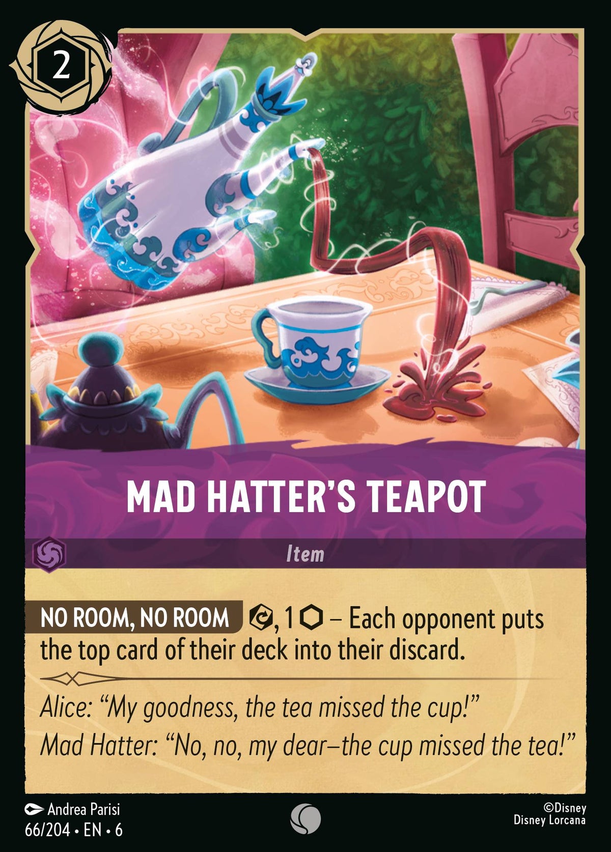 Mad Hatter's Teapot | Azurite Sea | 66/204 | Normal