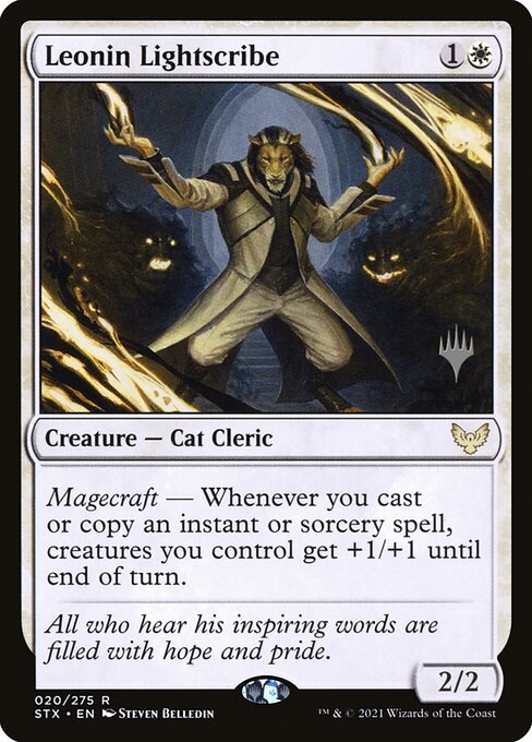 Leonin Lightscribe - Strixhaven: School of Mages Promos #20p