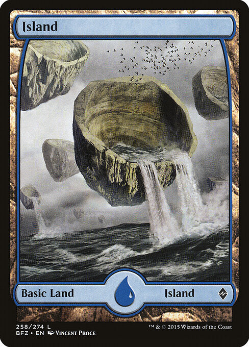 Island - Battle for Zendikar #258