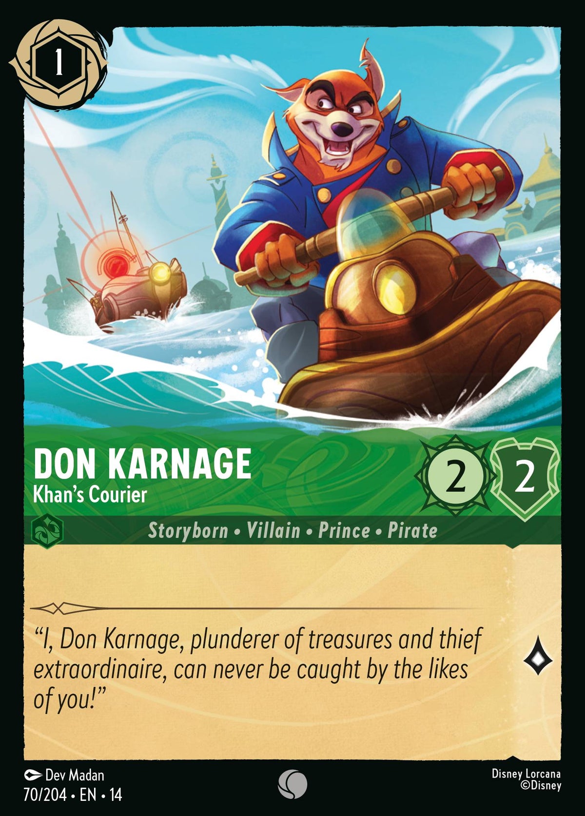 Don Karnage - Khan's Courier | Hyperia City | 70/204 | Normal