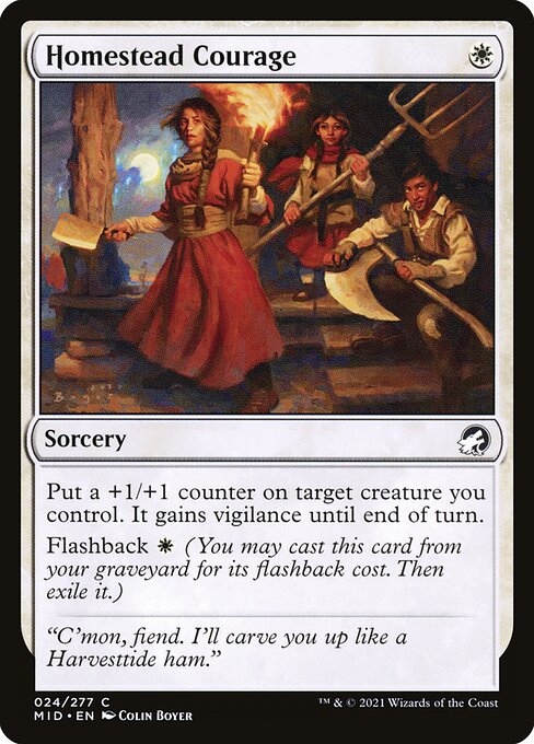 Homestead Courage - Innistrad: Midnight Hunt #24