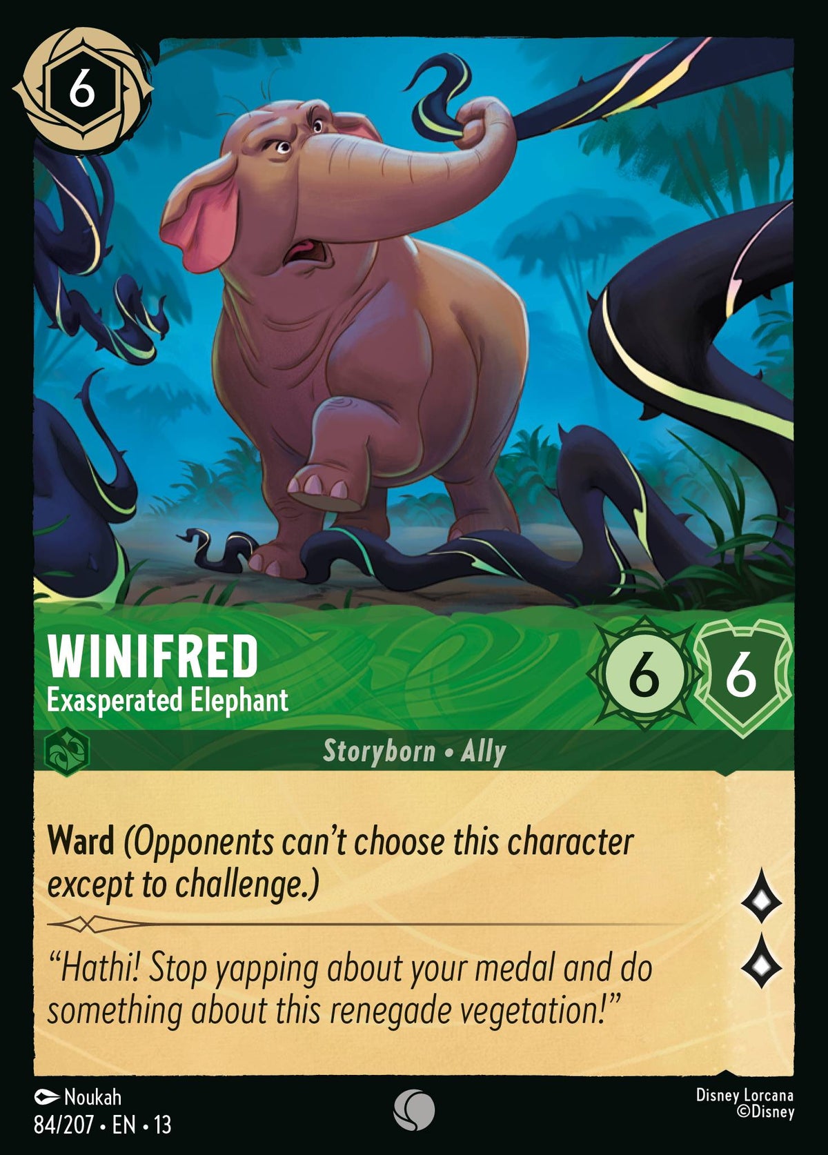 Winifred - Exasperated Elephant | Attack of the Vine! | 84/207 | Normal