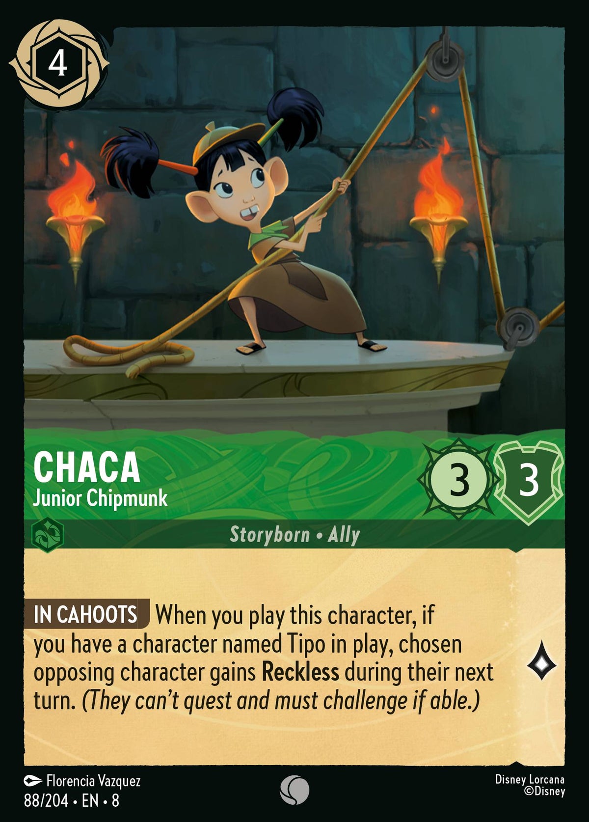 Chaca - Junior Chipmunk | Reign of Jafar | 88/204 | Normal