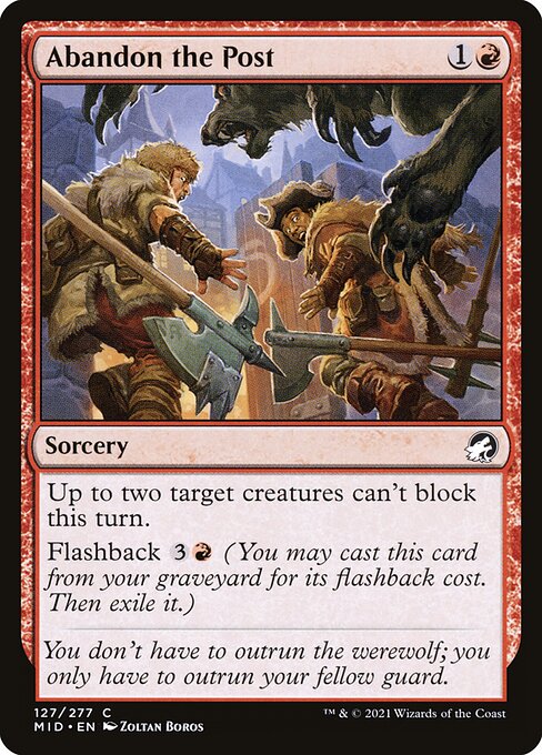 Abandon the Post - Innistrad: Midnight Hunt #127