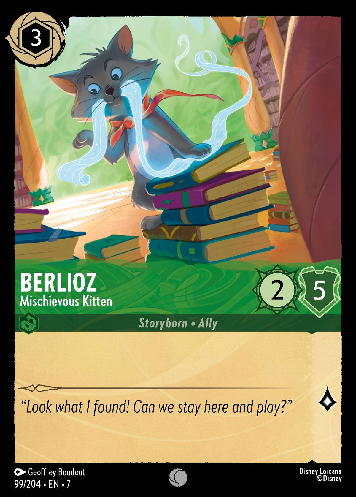 Berlioz - Mischievous Kitten | Archazia's Island | 99/204 | Cold Foil