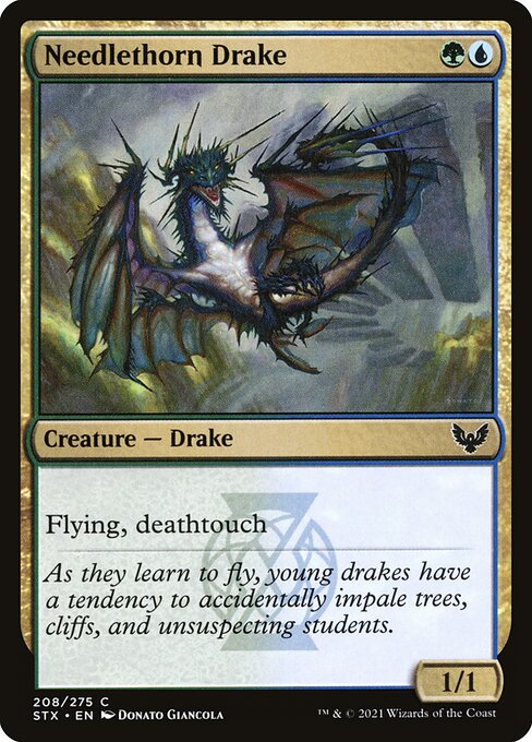 Needlethorn Drake - Strixhaven: School of Mages #208