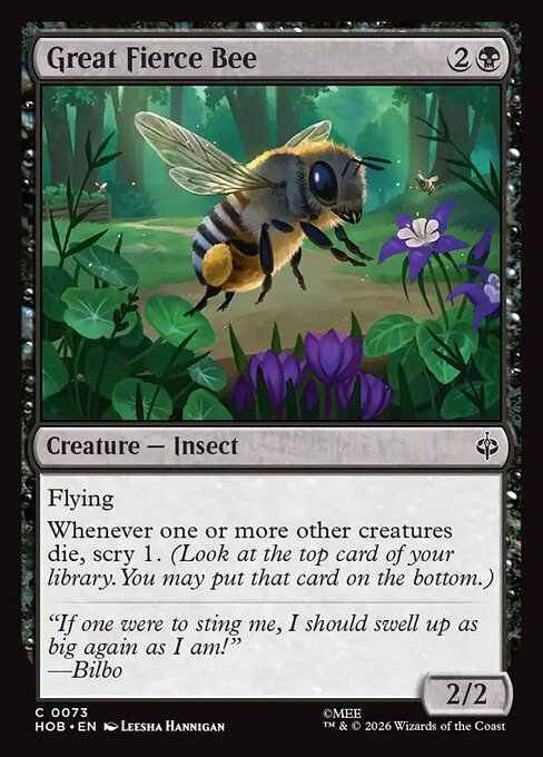 Great Fierce Bee - The Hobbit #73