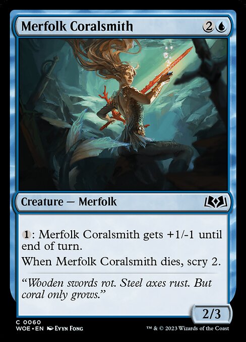 Merfolk Coralsmith - Wilds of Eldraine #60