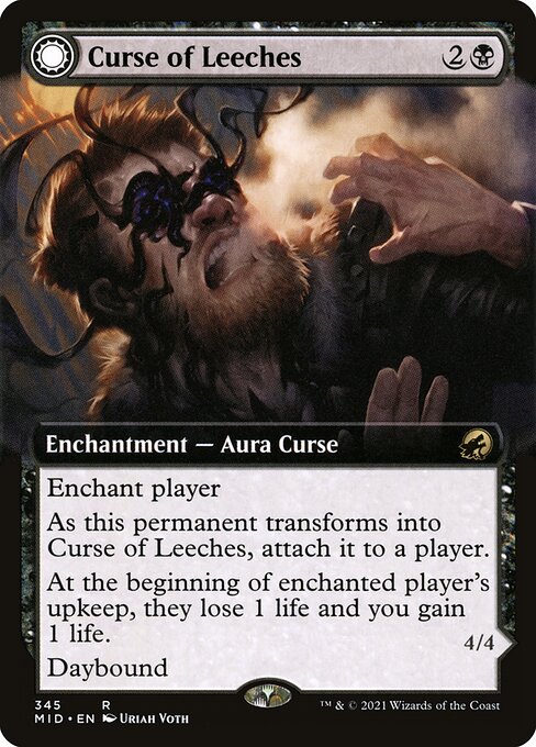 Curse of Leeches // Leeching Lurker - Innistrad: Midnight Hunt #345