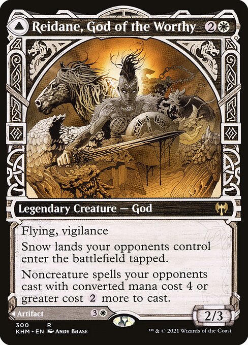 Reidane, God of the Worthy // Valkmira, Protector's Shield - Kaldheim #300