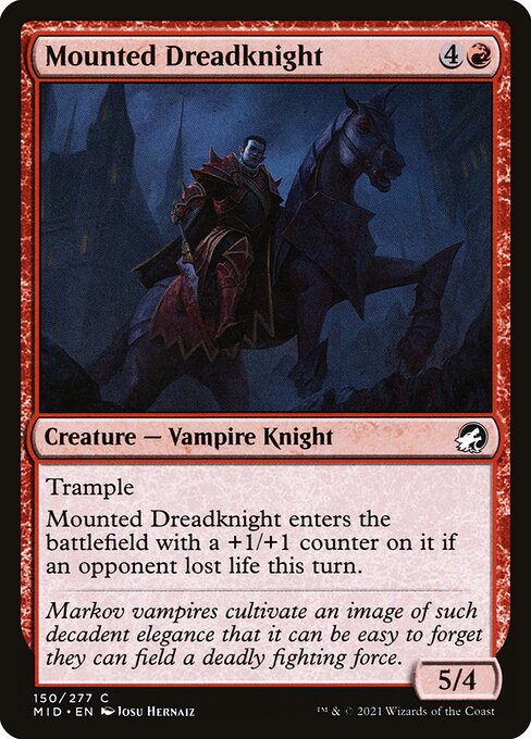 Mounted Dreadknight - Innistrad: Midnight Hunt #150