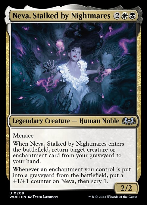 Neva, Stalked by Nightmares - Wilds of Eldraine #209