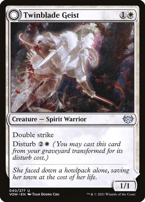 Twinblade Geist // Twinblade Invocation - Innistrad: Crimson Vow #40