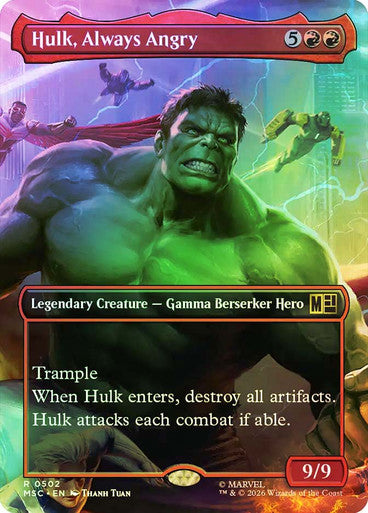 HULK, ALWAYS ANGRY