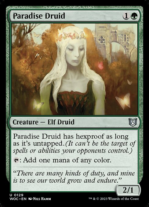 Paradise Druid - Wilds of Eldraine Commander #129