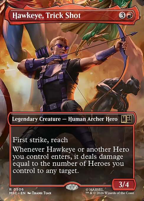 Hawkeye, Trick Shot - Marvel Super Heroes Commander #506