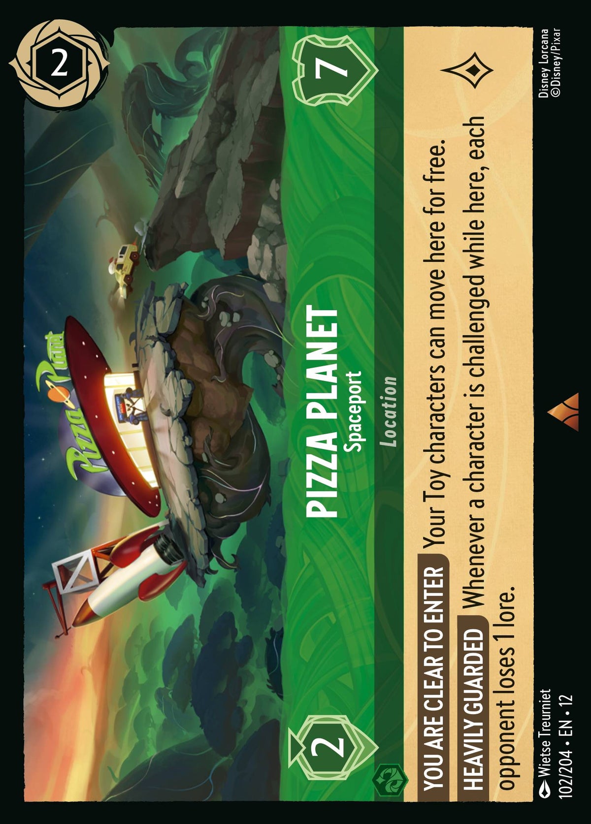 Pizza Planet - Spaceport | Wilds Unknown | 102/204 | Normal