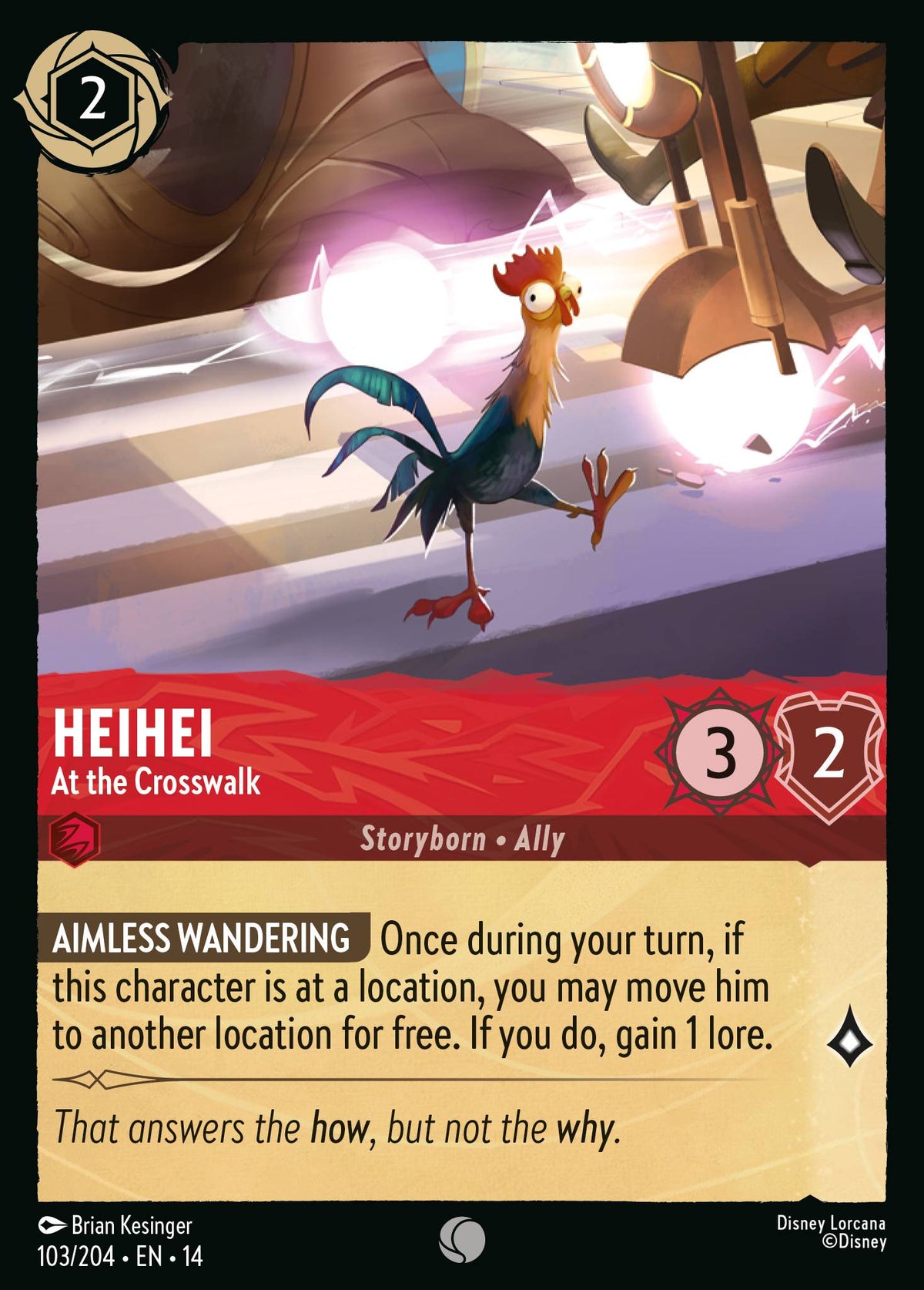 Heihei - At the Crosswalk | Hyperia City | 103/204 | Normal
