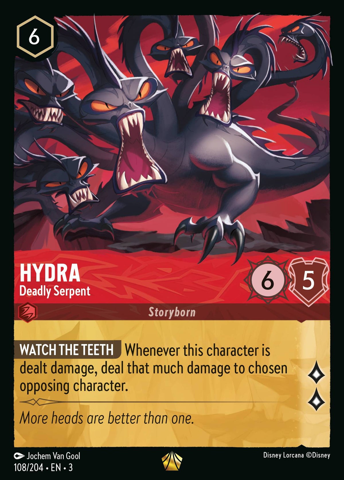 Hydra - Deadly Serpent | Into the Inklands | 108/204 | Normal