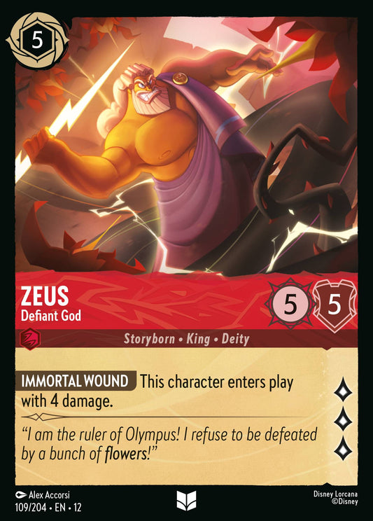 Zeus - Defiant God | Wilds Unknown | 109/204 | Normal