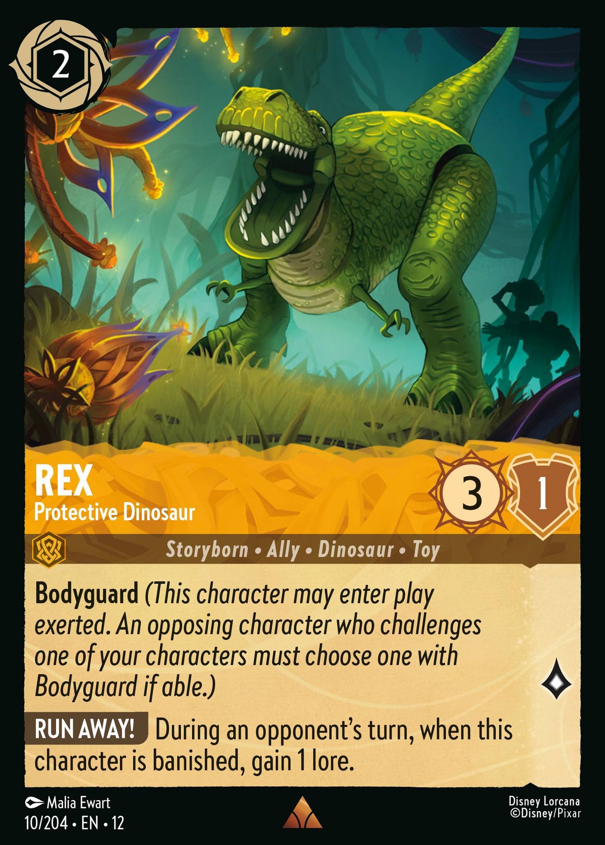 Rex - Protective Dinosaur | Wilds Unknown | 10/204 | Cold Foil