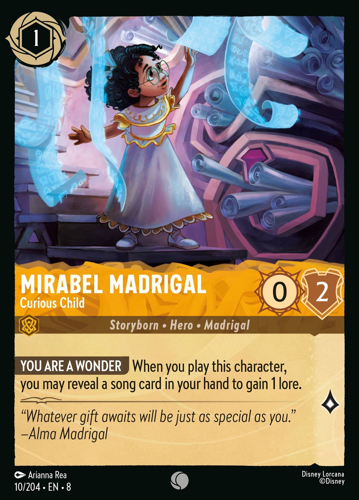Mirabel Madrigal - Curious Child | Reign of Jafar | 10/204 | Normal