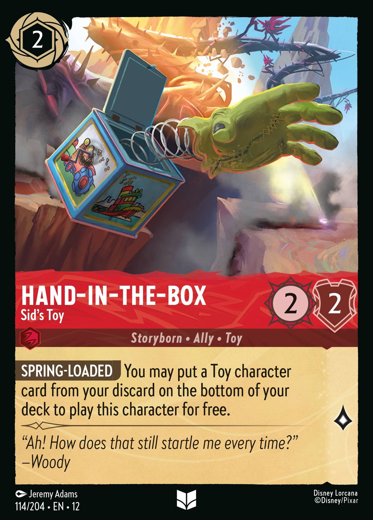 Hand-in-the-Box - Sid's Toy | Wilds Unknown | 114/204 | Normal